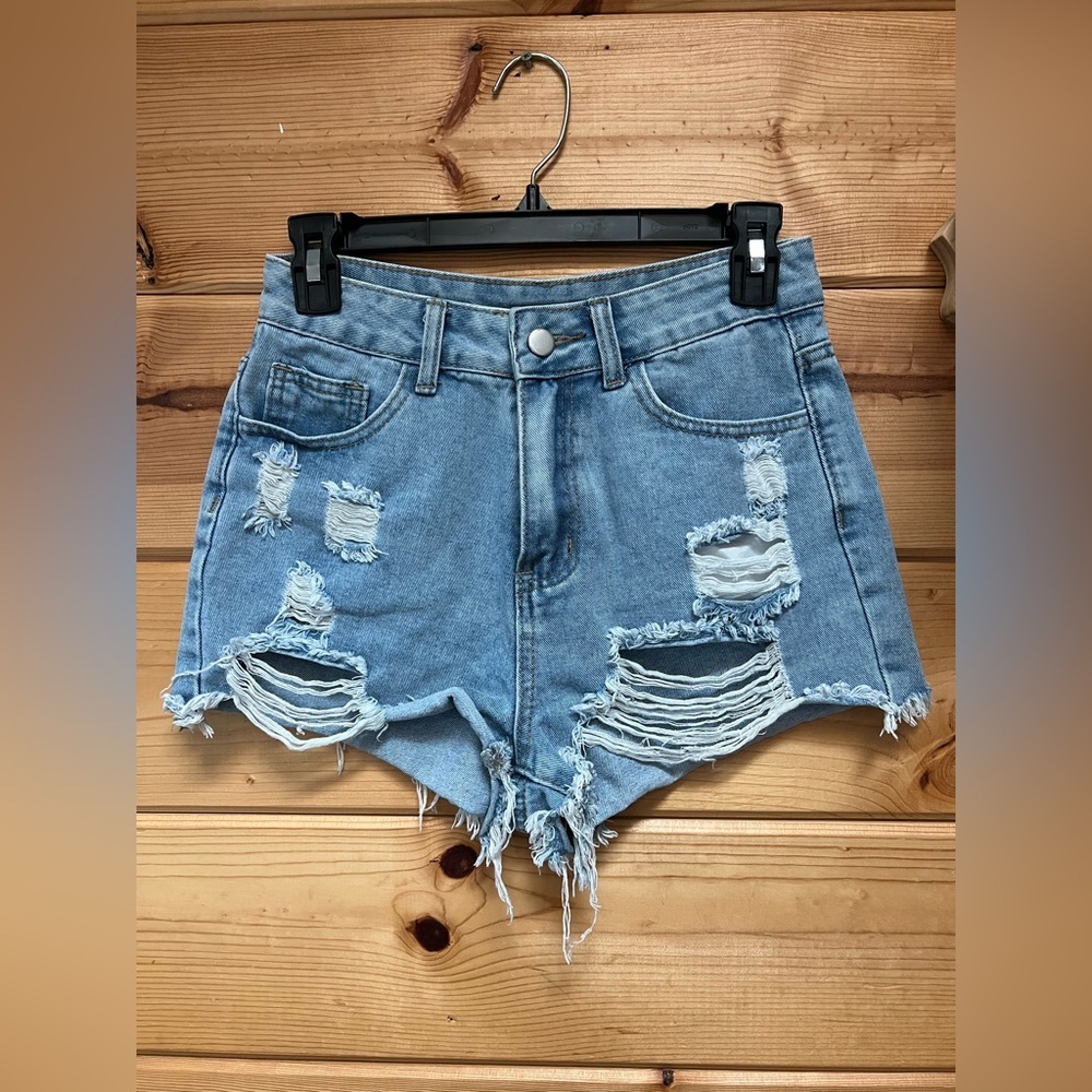 Women’s Distressed Denim Shorts